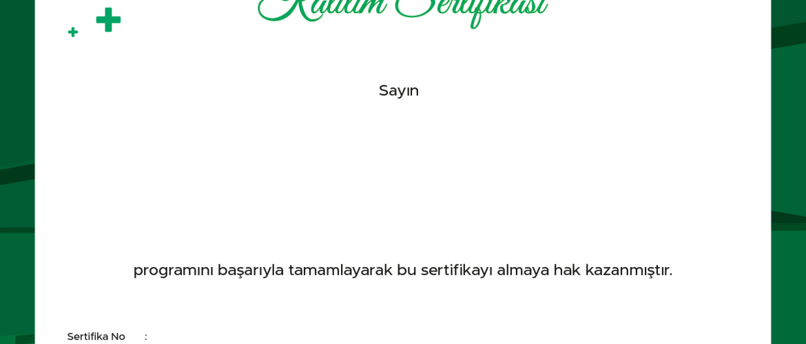 Potansia Akademi Katılım Sertifikası