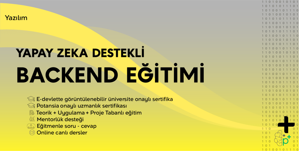Yapay Zeka Destekli - Backend Eğitimi için tanıtım görseli