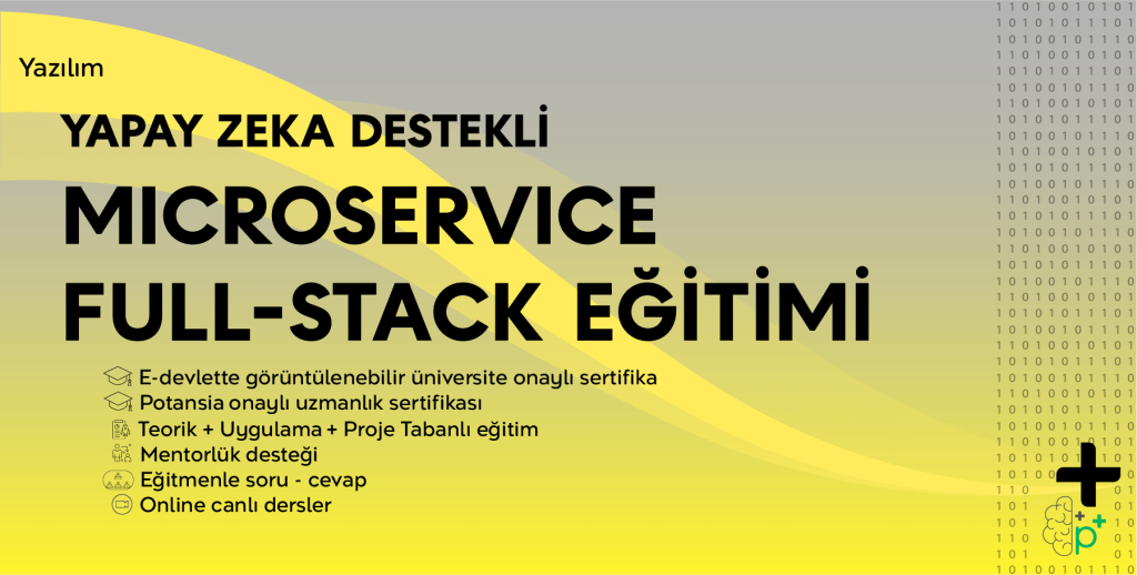 Yapay Zeka Destekli - Microservice Full-Stack Eğitimi için tanıtım görseli