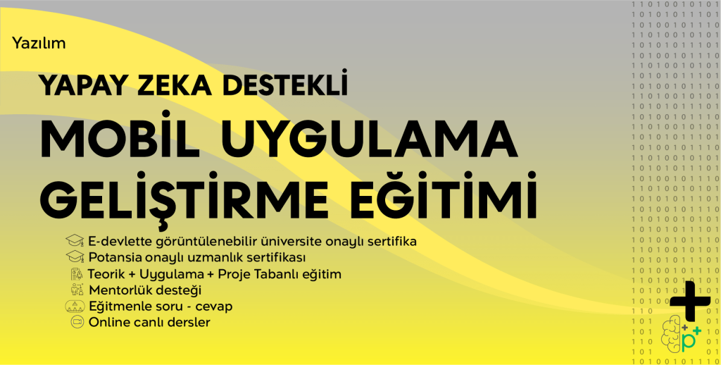 Yapay Zeka Destekli - Mobil Uygulama Geliştirme Eğitimi tanıtım görseli