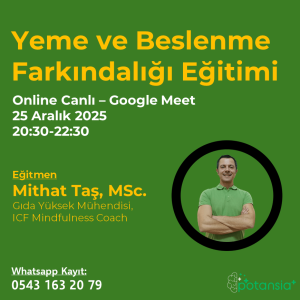 Yeme ve Beslenme Farkındalığı Eğitimi